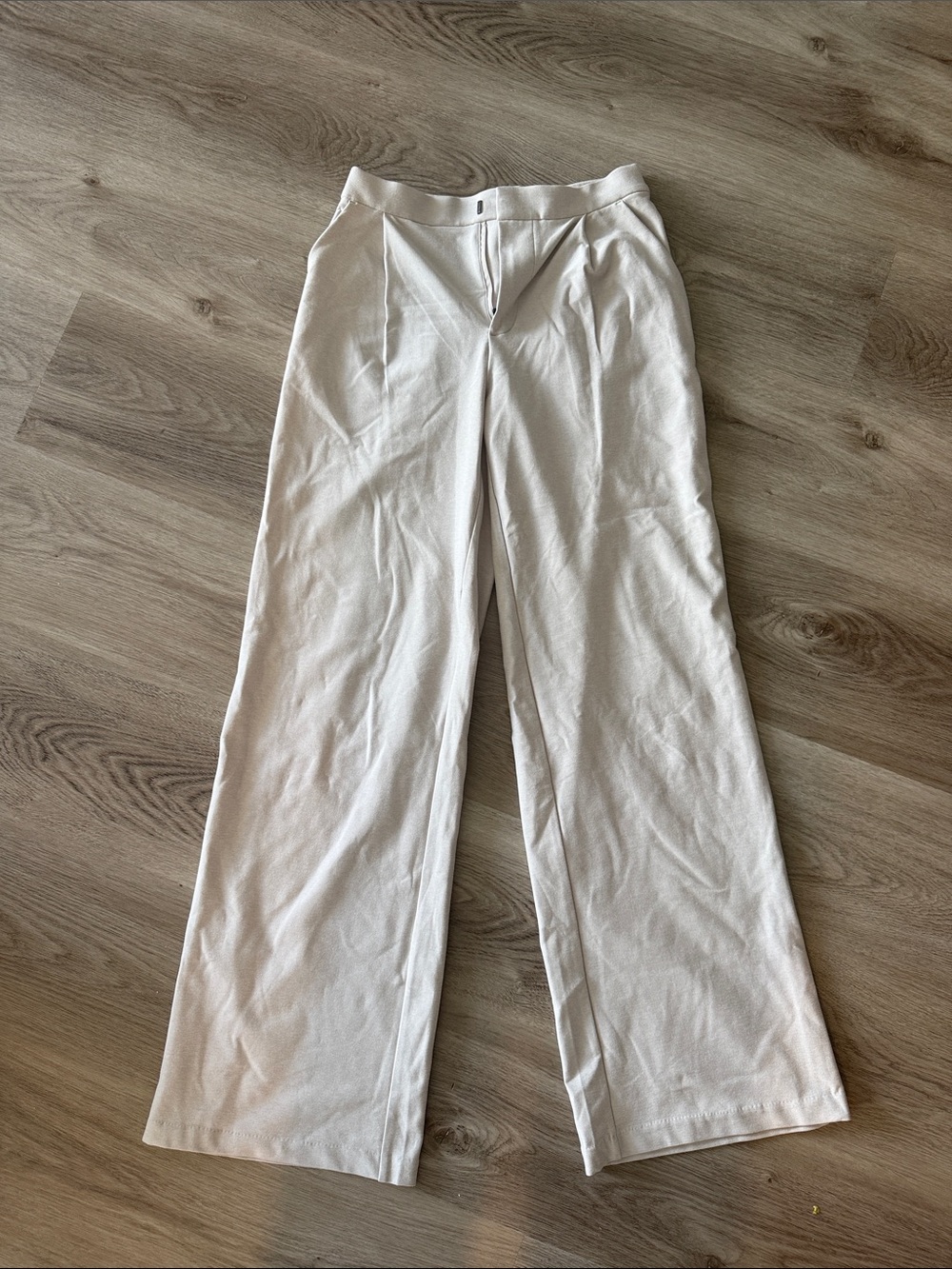 Vuori Women's Cream Wide-Leg Pants
